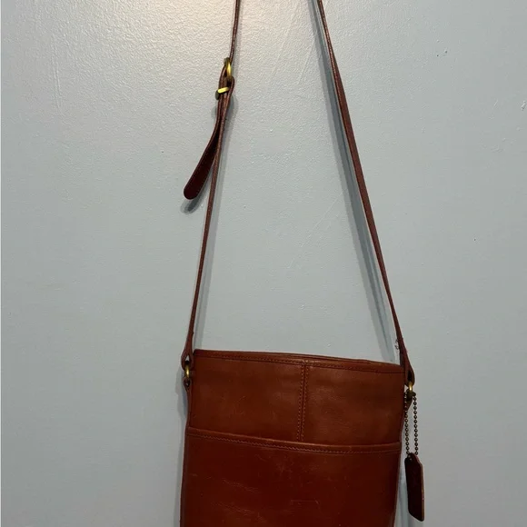 Coach Tan Leather Crossbody Bag - Picture 1 of 8